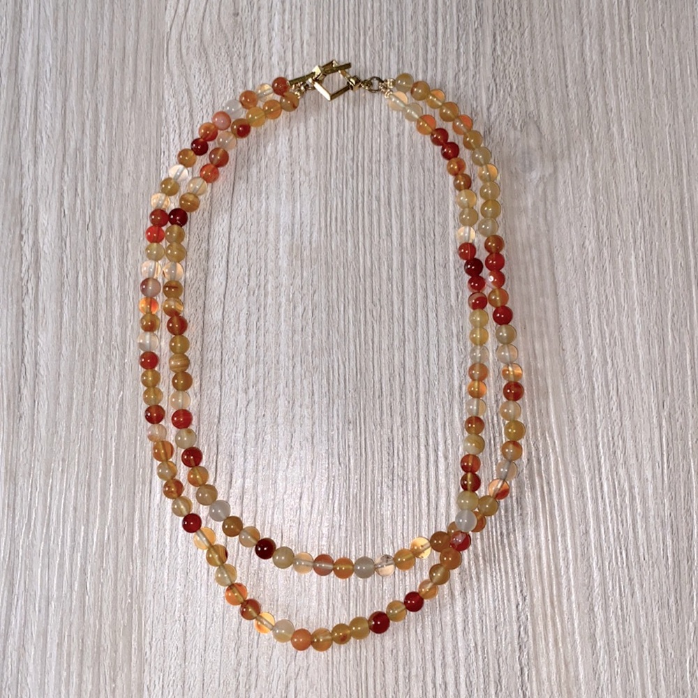 🤎NEW🧡 Hand Made Custom Designed Beaded Necklace